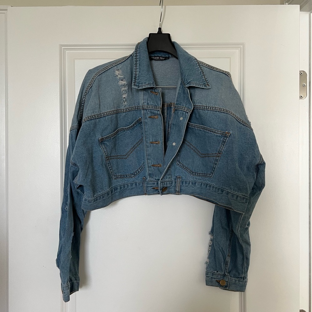Cropped Denim Jean Jacket